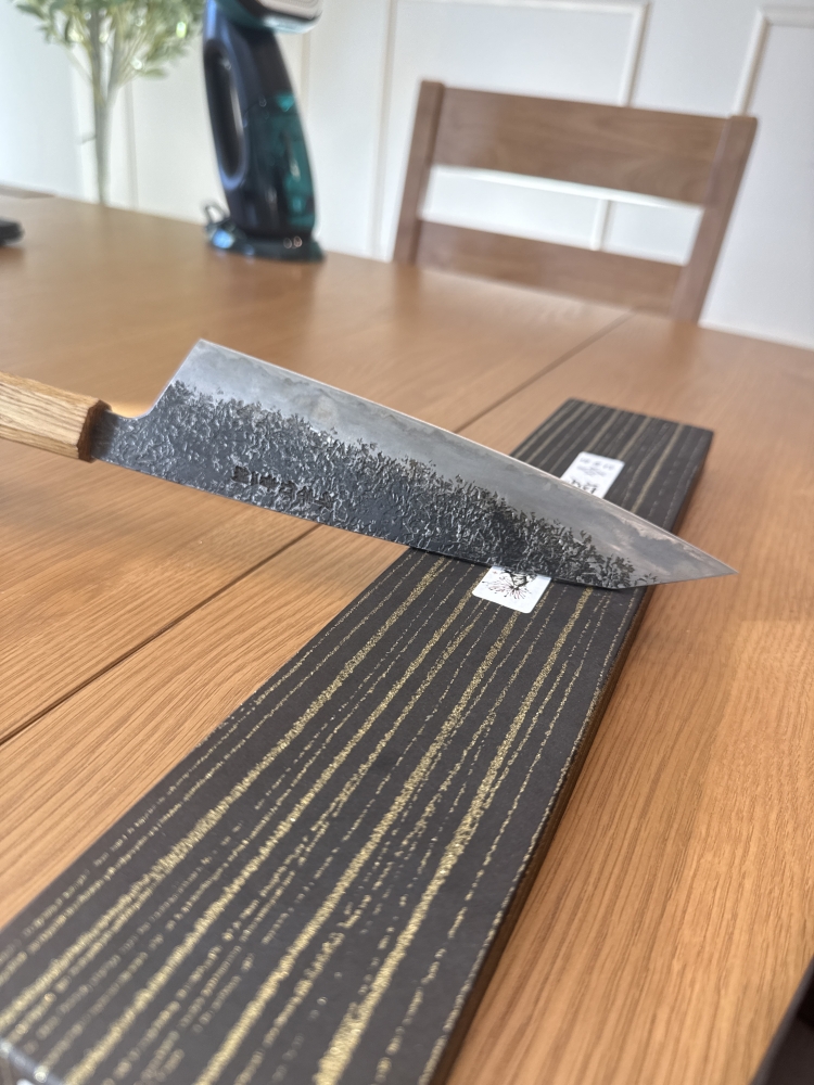 Takayuki x Itsuo Doi Homura Guren Aogami #2 8.9\" Gyuto