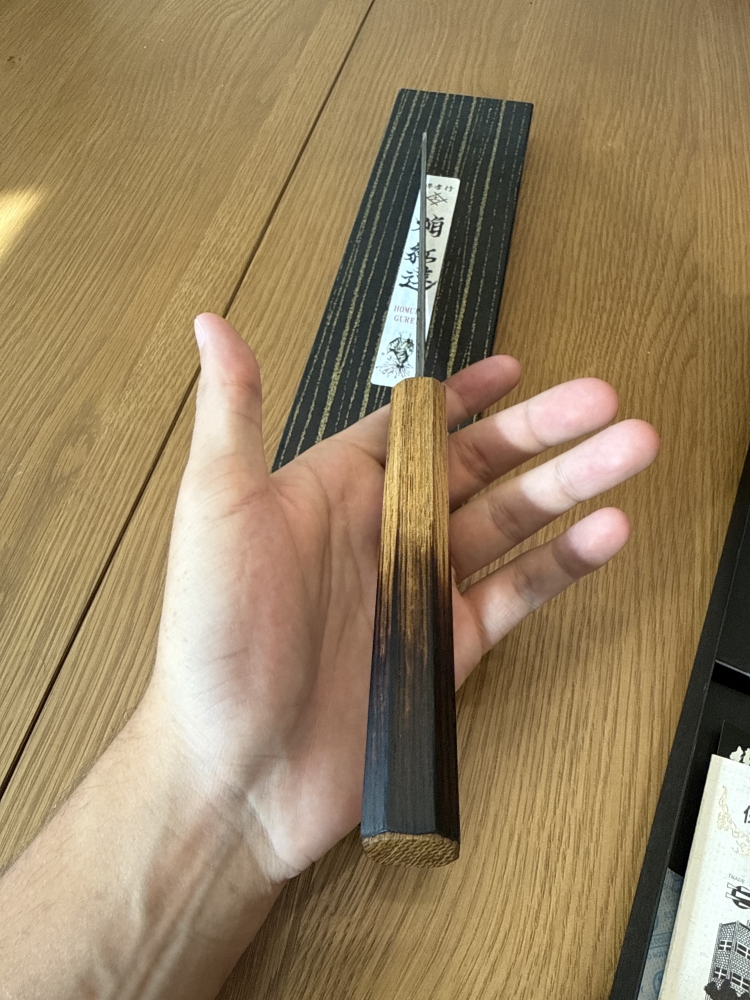 Takayuki x Itsuo Doi Homura Guren Aogami #2 8.9\" Gyuto