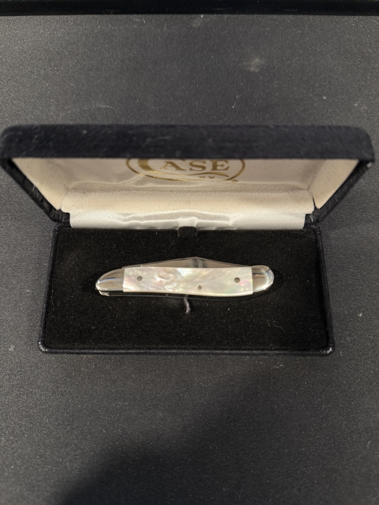 Case XX Peanut Multi-Tool Knife Mother of Pearl 8220 SS Scissors w/ Box USA