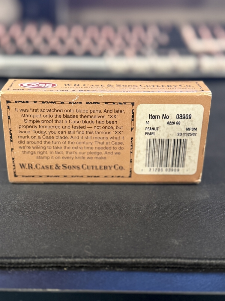 Case XX Peanut Multi-Tool Knife Mother of Pearl 8220 SS Scissors w/ Box USA