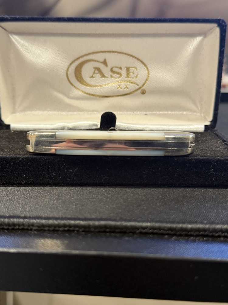 Case XX Baby Butterbean Knife Mother of Pearl 82132 SS 00450 USA w/ Box 2002