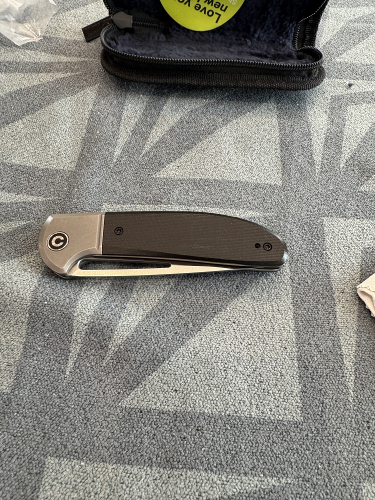 CIVIVI Trailblazer XL Slip Joint & Thumb Hole Knife G10 & Stainless Steel Handle (3.46\" D2 Blade) C2101C