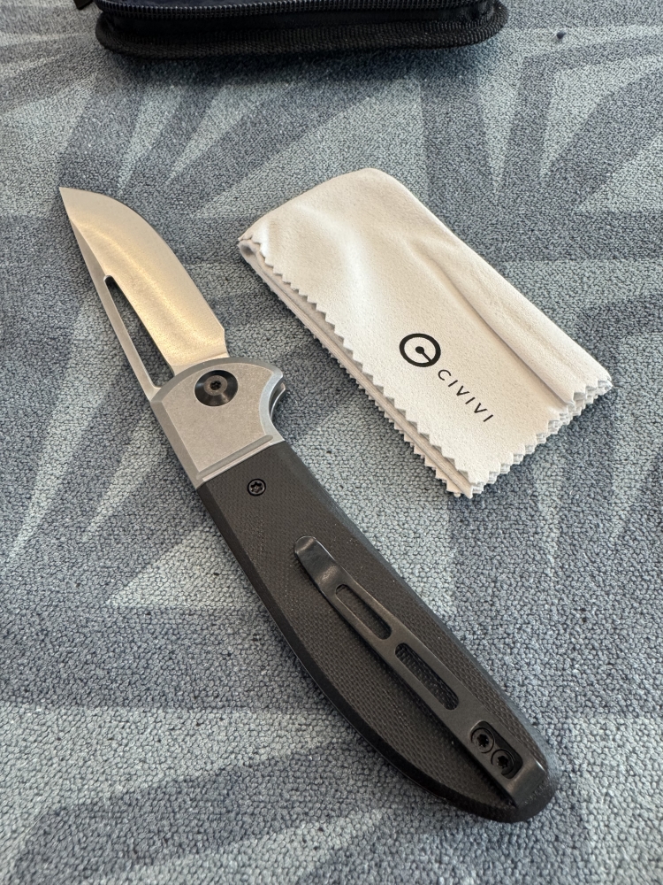 CIVIVI Trailblazer XL Slip Joint & Thumb Hole Knife G10 & Stainless Steel Handle (3.46\" D2 Blade) C2101C