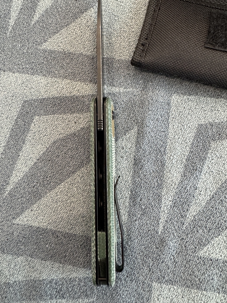 VOSTEED CORGI CG3SVM1 14C28N Black Stonewash Blade Green Micarta handle NIB