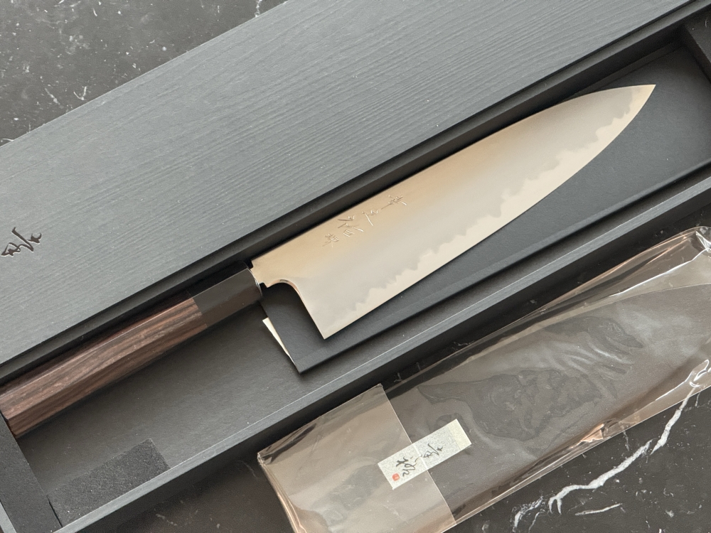 Konosuke Gyuto 225 BY B1 (brand new, with sheath)