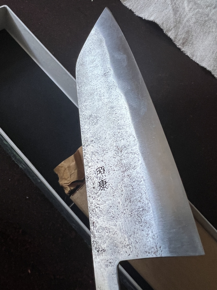 T. Fujiwara Bunka White 1 with custom handle 