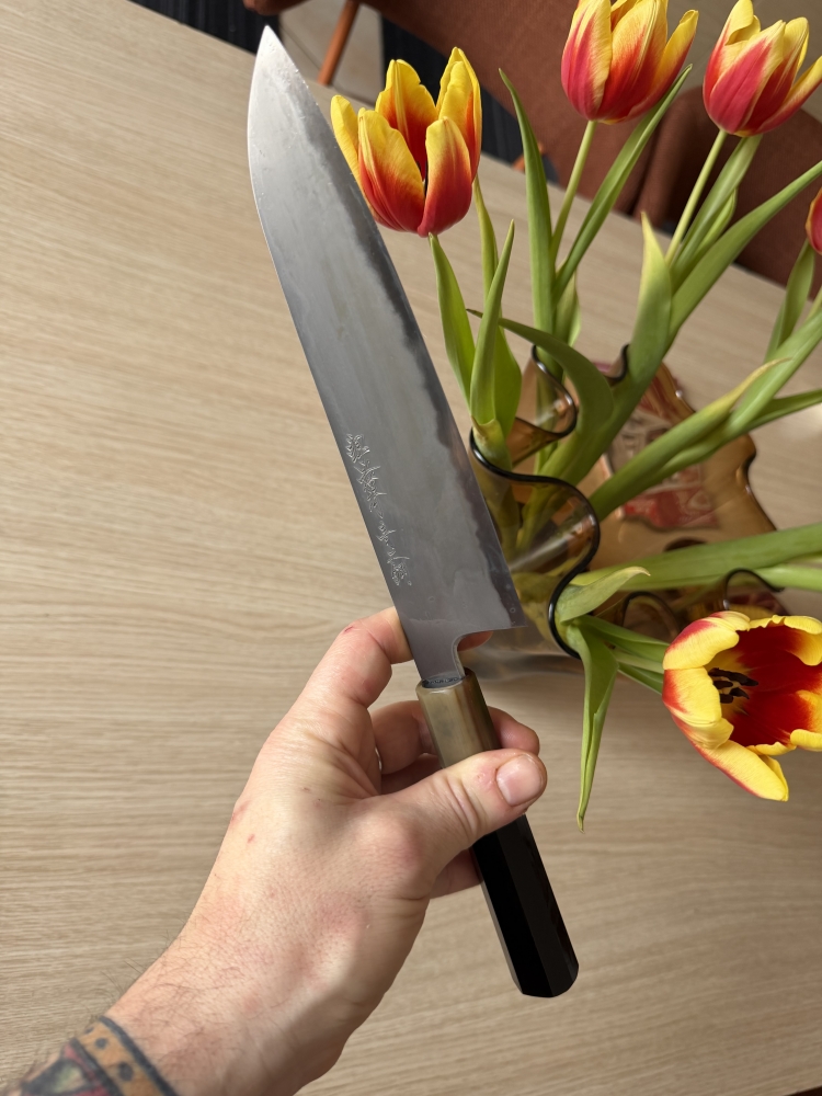 Kenji Togashi 210mm Aogami#2 Santoku 