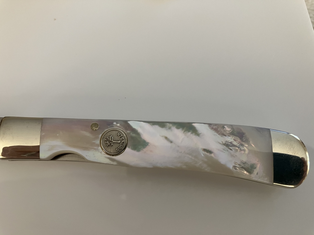 Boker Knives Trapperliner Folding Kinfe with Natural Mother of Pearl Handle - BO4712