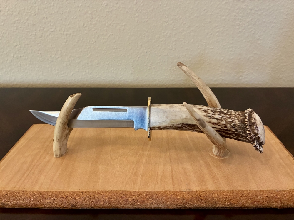 Silver Stag With Bone Handle