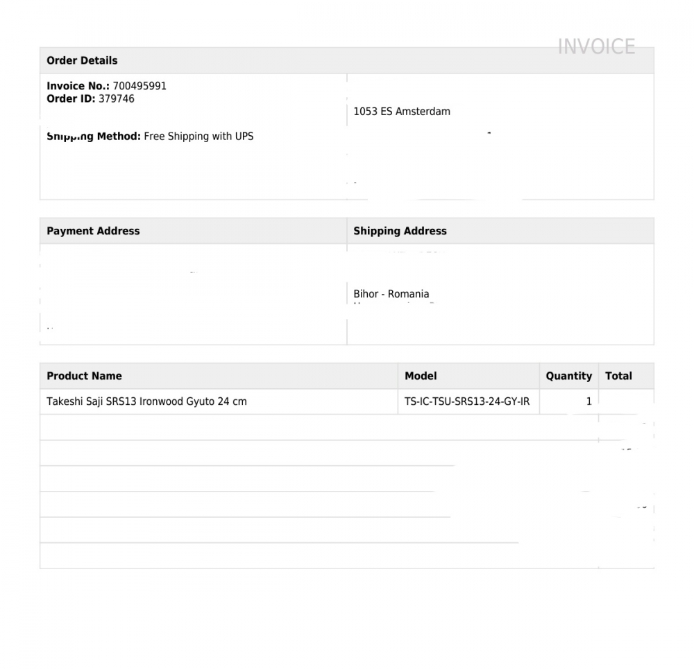 Takeshi Saji SRS13 Ironwood Gyuto 240mm with Saya Yu Kurosaki 240mm walnut wood and pin