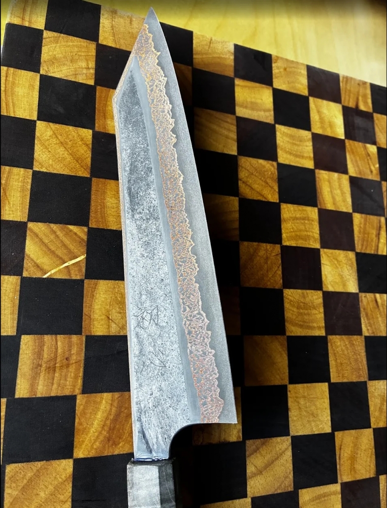 Hatsukokoro x Nigara Yorokobi SLD Copper Damascus K-tip Gyuto 240mm