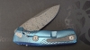 Lionsteel ROK Damascus blue titanium 
