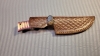 Damascus Steel Fixed Blade W/Sheath 