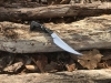 Handmade Filet Knife 4.75” Trailing Point Blade - Hand Forged From Railroad Spike