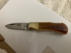 Colonel Littleton USA Vintage Mini Single Lock Blade Firefox #1 Pocket Knife With Amber Bone Handle. Never used or carried. 