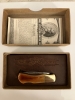 Colonel Littleton USA Vintage Mini Single Lock Blade Firefox #1 Pocket Knife With Amber Bone Handle. Never used or carried. 
