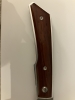 Unused discontinued Beretta Trident folding knife with African Padauk wood onlay handles - JKTRID63