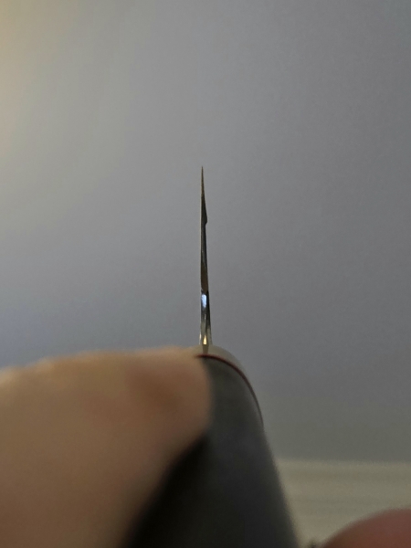 Zenforged Chevron Grind Gyuto in DC53, 223 mm