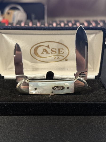 Case XX Baby Butterbean Knife Mother of Pearl 82132 SS 00450 USA w/ Box 2002