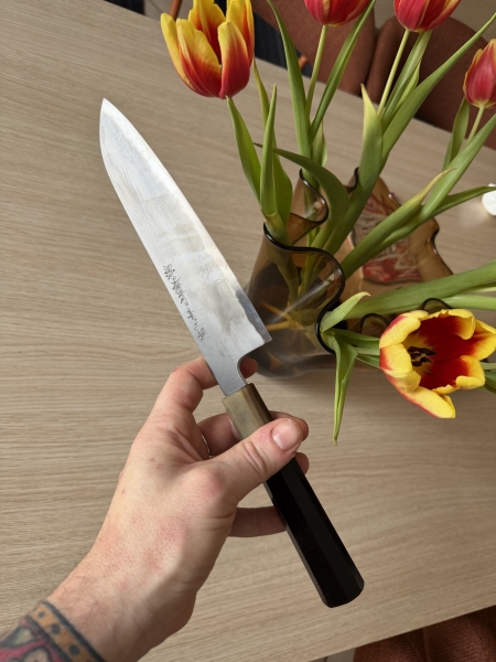 Kenji Togashi 210mm Aogami#2 Santoku 