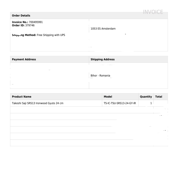 Takeshi Saji SRS13 Ironwood Gyuto 240mm with Saya Yu Kurosaki 240mm walnut wood and pin