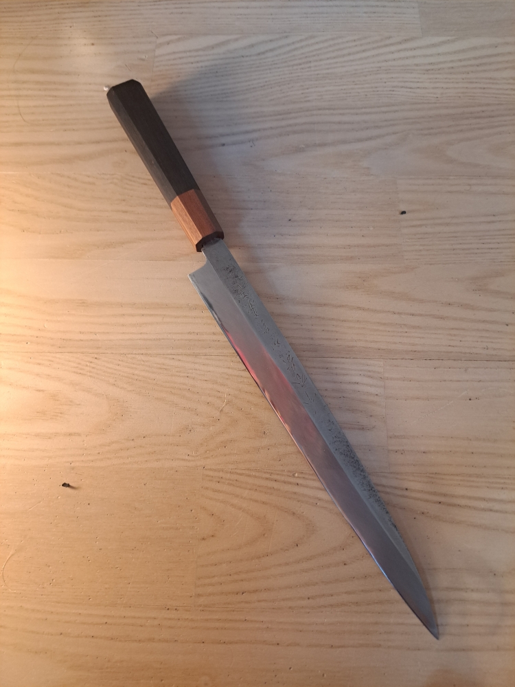 Shūgaku (秀岳) by Sakai Hidetake – Restored 240mm Yanagiba with Custom Handle