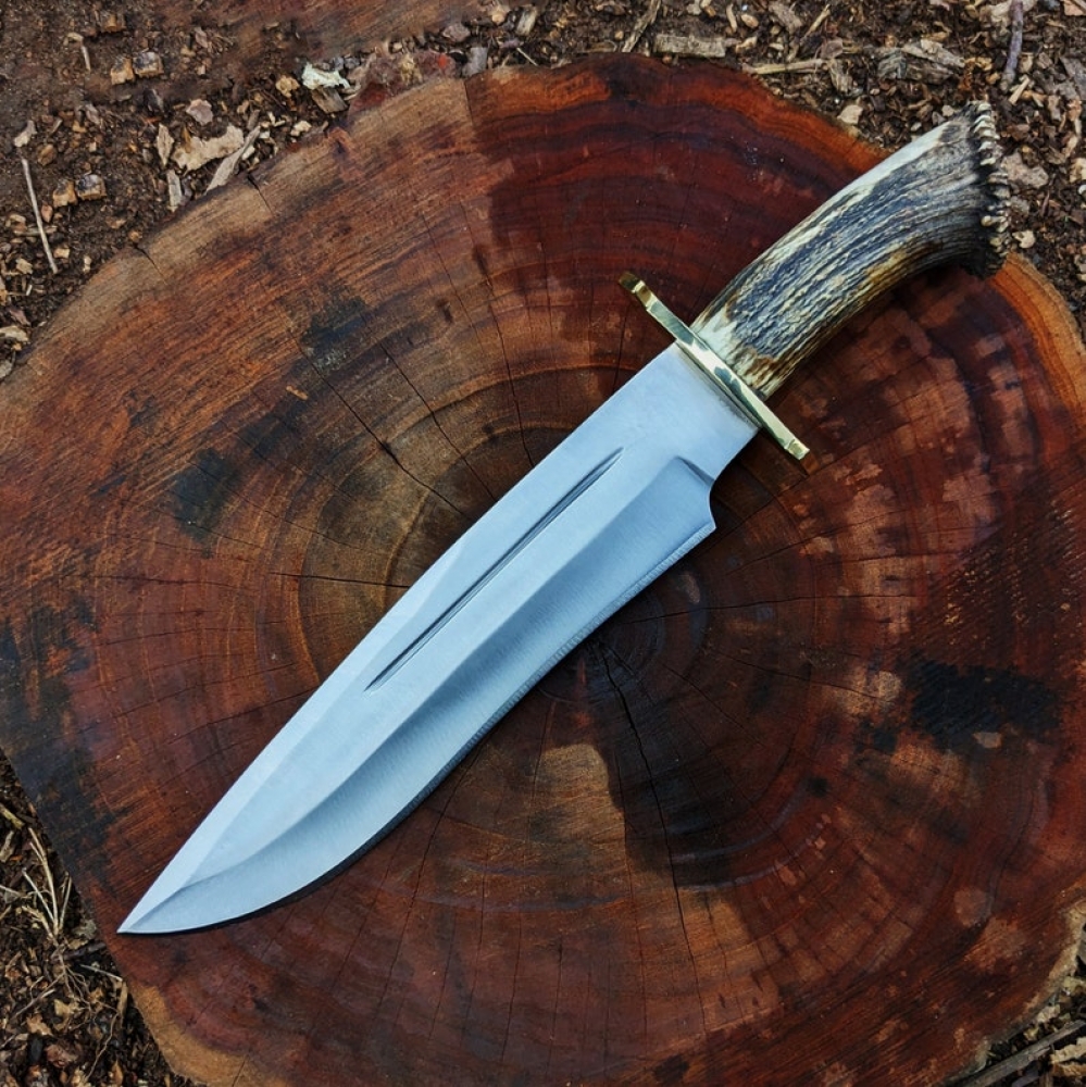 Seraphim Falls Bowie Knife: Muela Magnum Stag 26 Replica, Real Stag Horn Handle