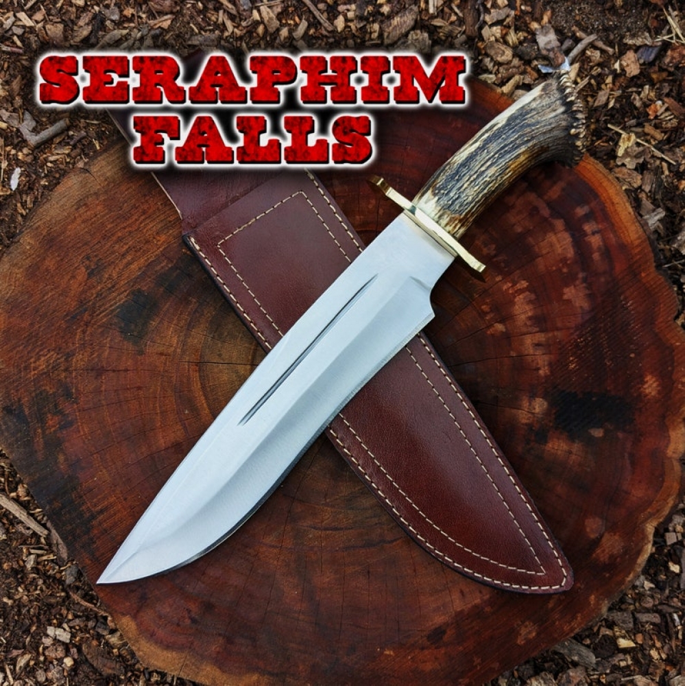 Seraphim Falls Bowie Knife: Muela Magnum Stag 26 Replica, Real Stag Horn Handle