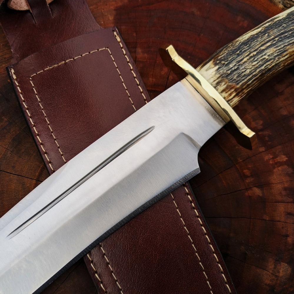Seraphim Falls Bowie Knife: Muela Magnum Stag 26 Replica, Real Stag Horn Handle