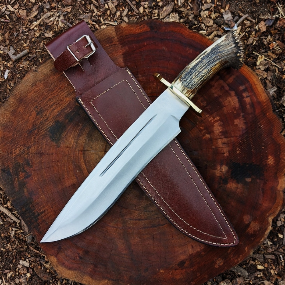 Seraphim Falls Bowie Knife: Muela Magnum Stag 26 Replica, Real Stag Horn Handle