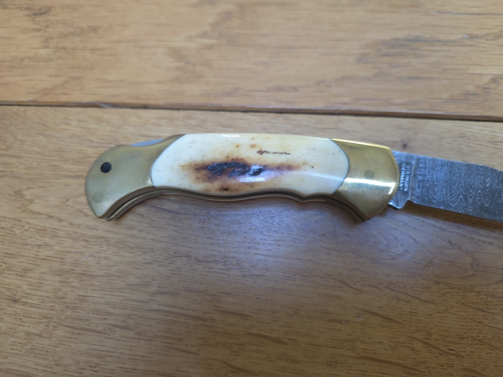 Boker Damascus 1985 – Limited N°722 – Manfred Sachse blade – Needs cleaning