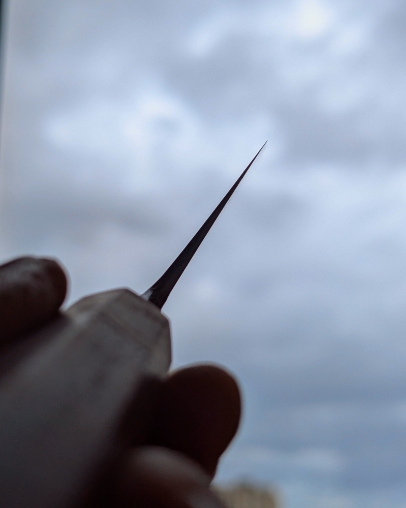 Hyde Aogami Damascus gyuto