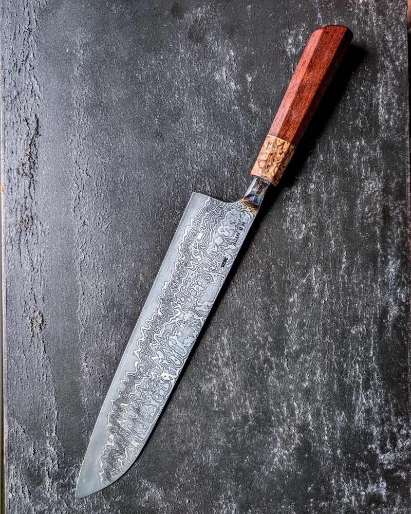 Hyde Aogami Damascus gyuto