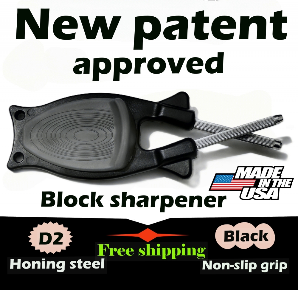 New patent Kitchen knife sharpeners, safe for hi dollar knives, made to reline and hone blades.