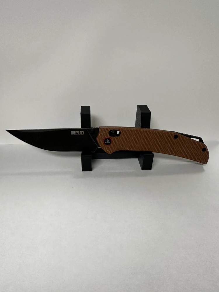 SRM Asika Ambi Lock-Crossbar Lock w/Brown Micarta Handle