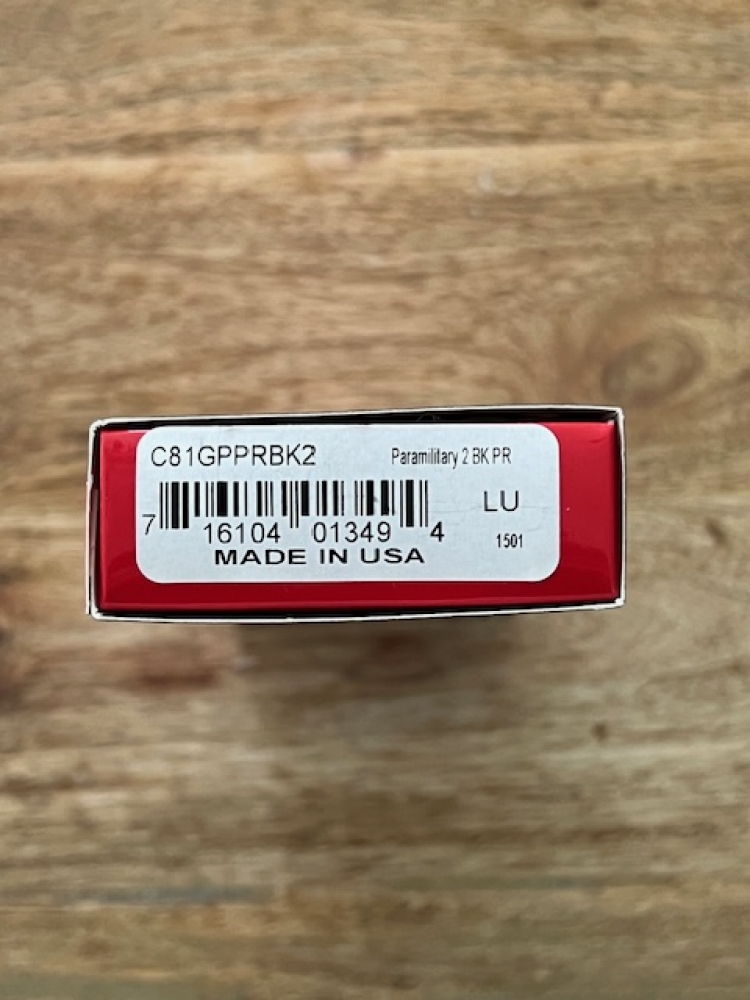 Spyderco Paramilitary 2 DLT Exclusive Purple G10 w/ Black CPM CRU-WEAR