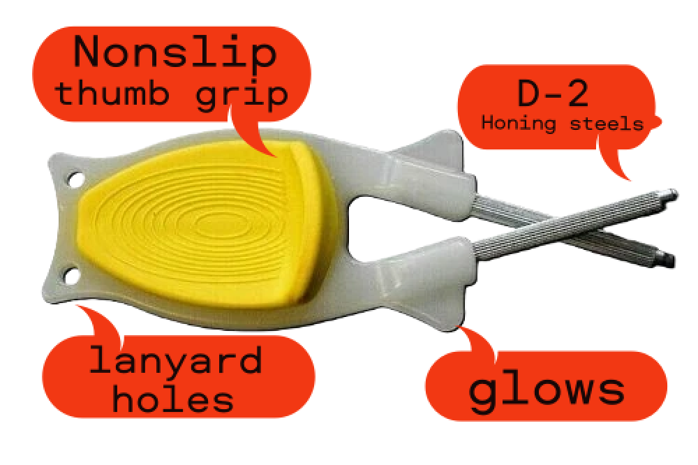 New patent Outdoorsmen knife sharpener