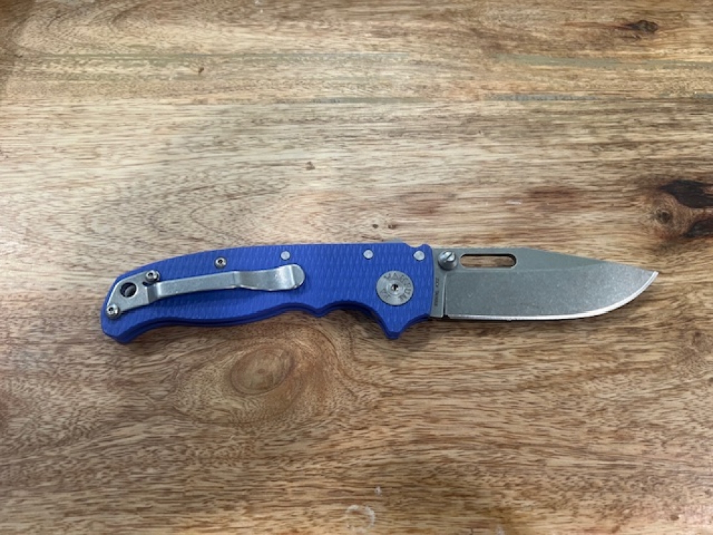 Demko 20.5 20CV Blue G10 Clip Point 