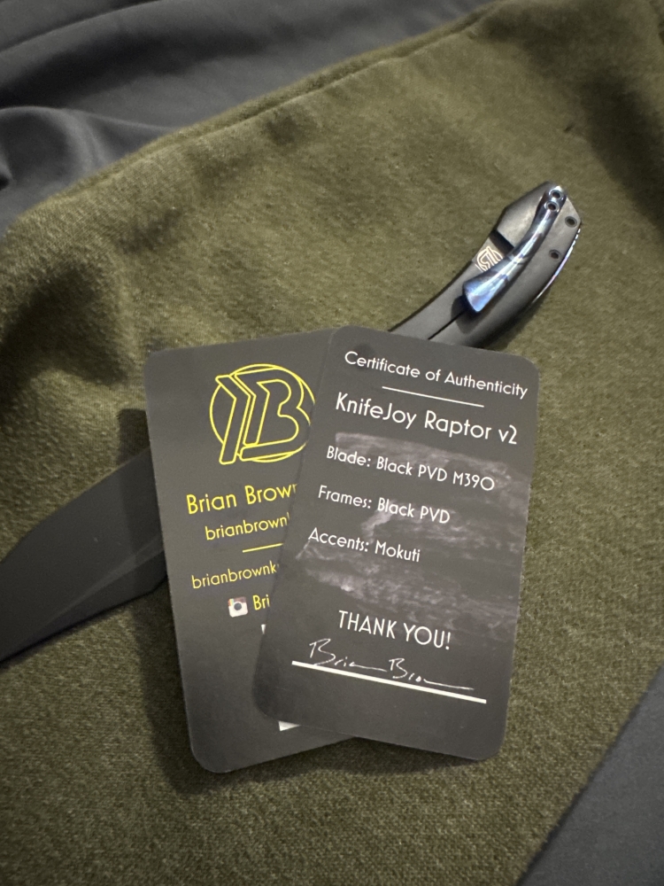 Brian Brown Raptor V2 Knifejoy Exclusive