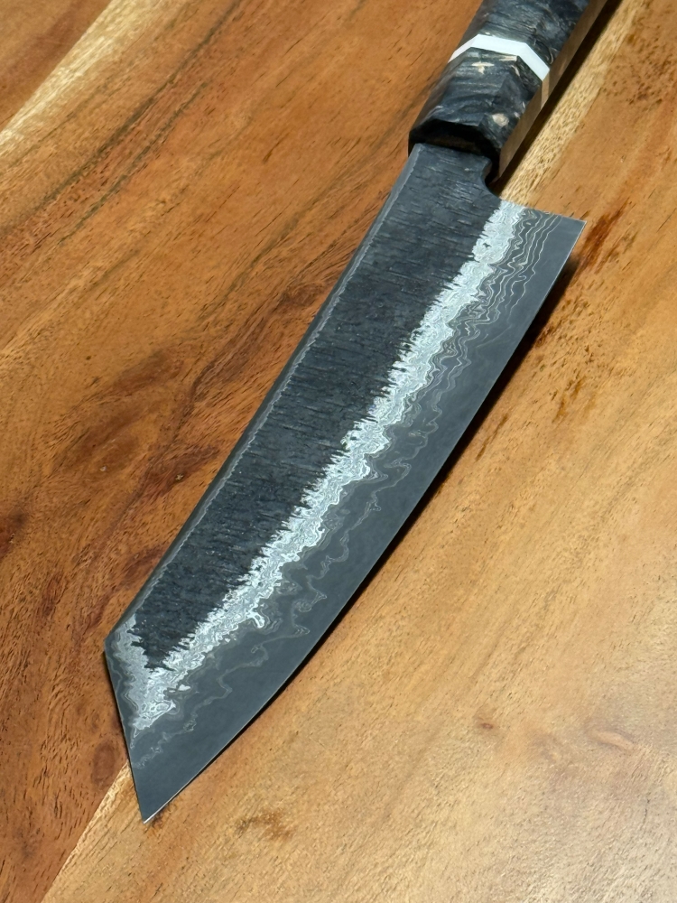 Hatsukokoro x Nigara Itadaki 240mm coreless A2/B2 Damascus K-Tip Gyuto