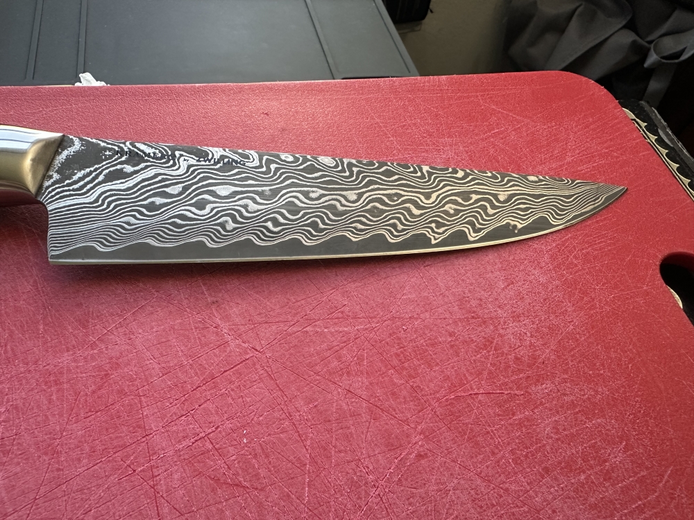 Kramer Stainless Damascus 8\" Narrow Chef's Knife