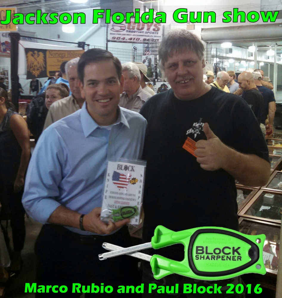 New patent handheld knife sharpener that relines hones blades.