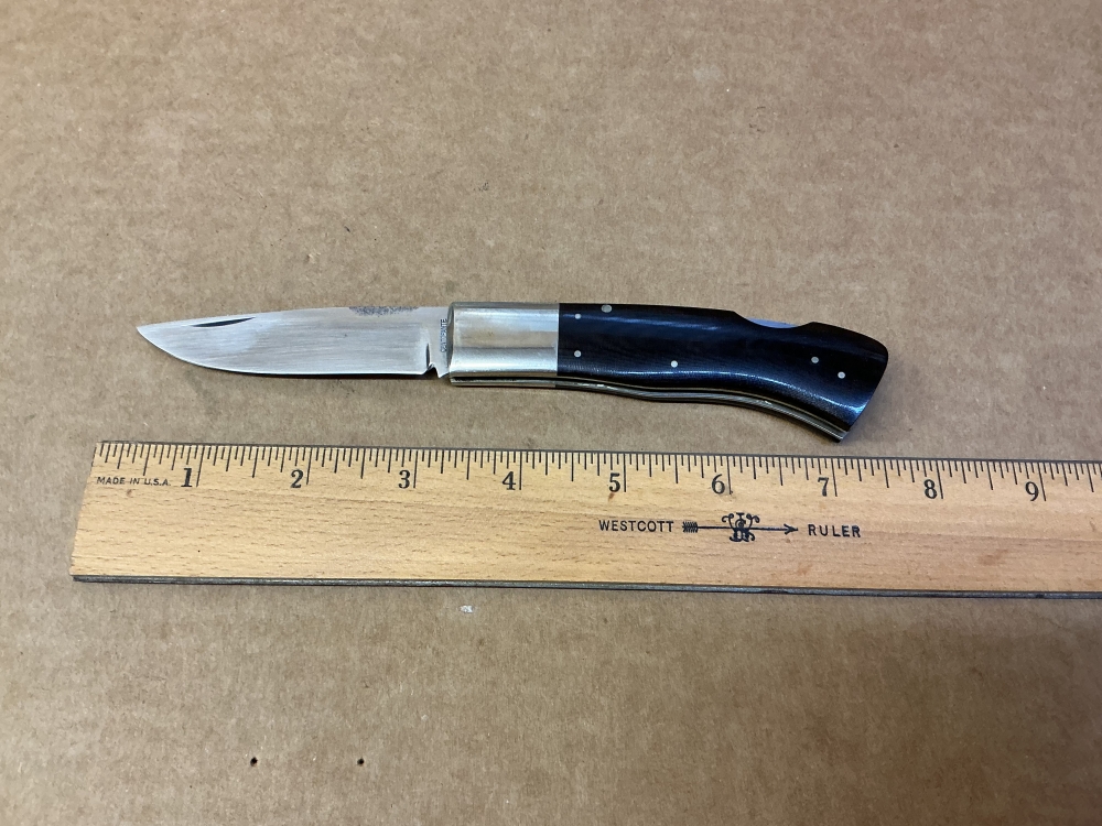 Centofante Folder with Brown Micarta Handles, Number 33,