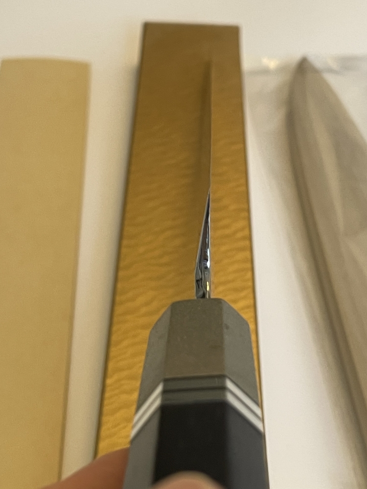 Yuzan 300mm Aoniko (Blue #2) Mizuhonyaki Yanagiba with Ebony Handle with Nickel Silver Bolster and Rings 