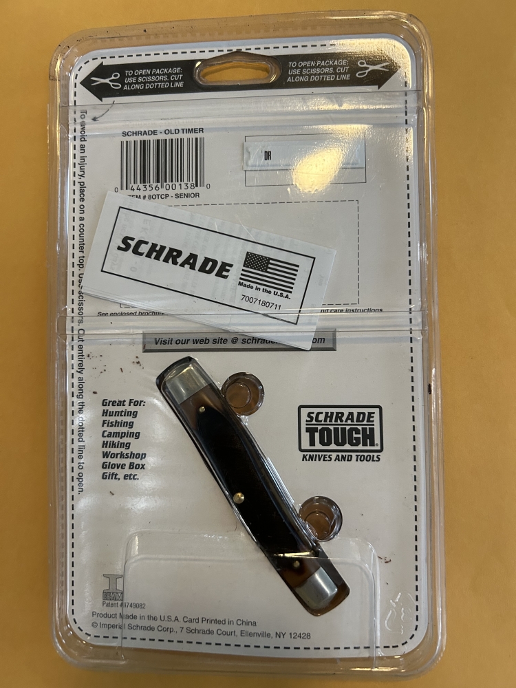 NEW Schrade 80T Old Timer Pocket Knife