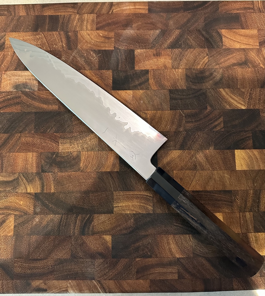 Tanaka Izo 240mm Gyuto Blue #1 Stainless Clad