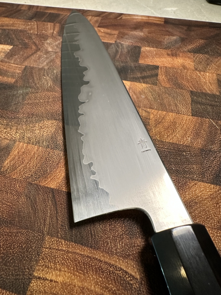 Tanaka Izo 240mm Gyuto Blue #1 Stainless Clad