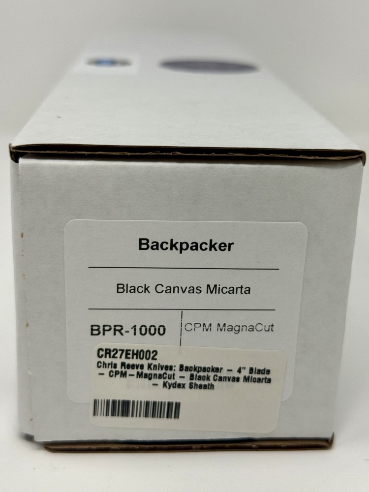 Chris Reeve Backpacker MagnaCut Fixed Blade - Black Micarta - BPR-1000