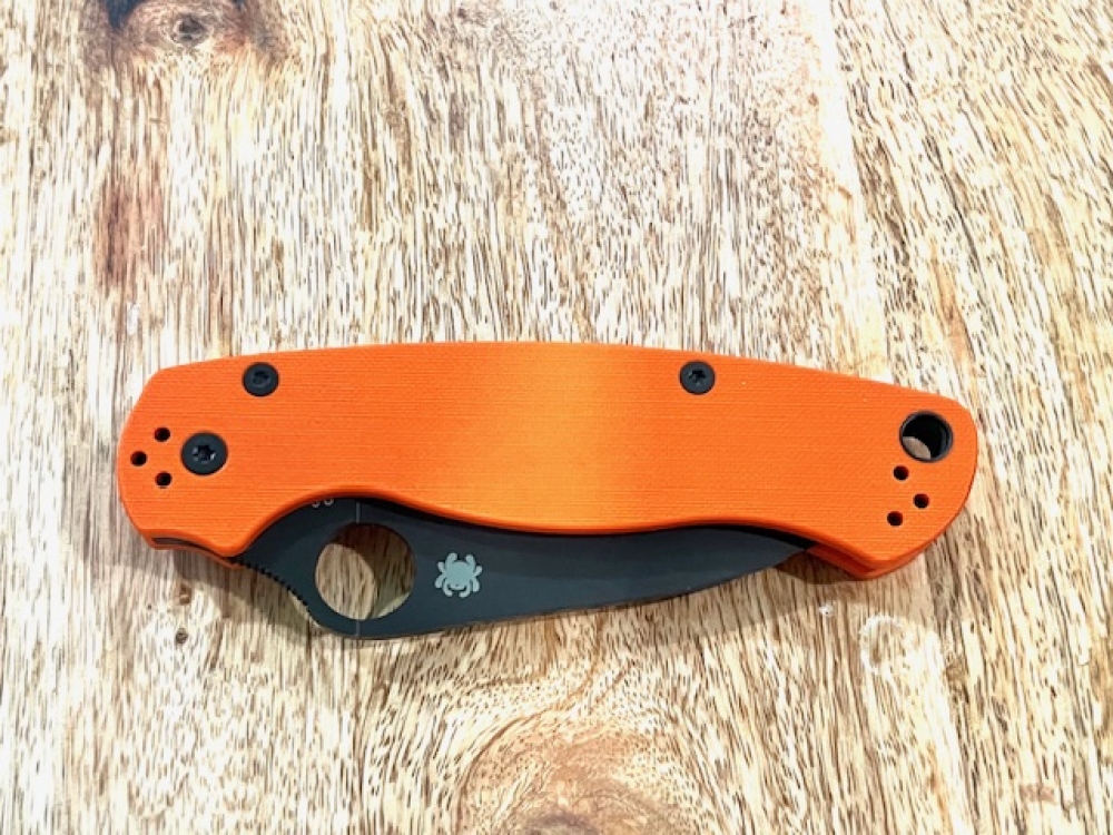 Spyderco Paramilitary 2 G10 Orange CTS-XHP Wharncliffe Cutlery Shoppe Exclusive 