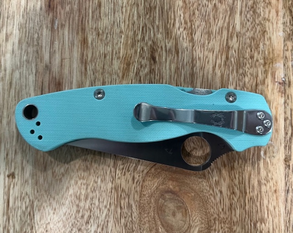 Spyderco Paramilitary 2 Teal G10 CPM S90V 
